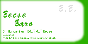 becse baro business card